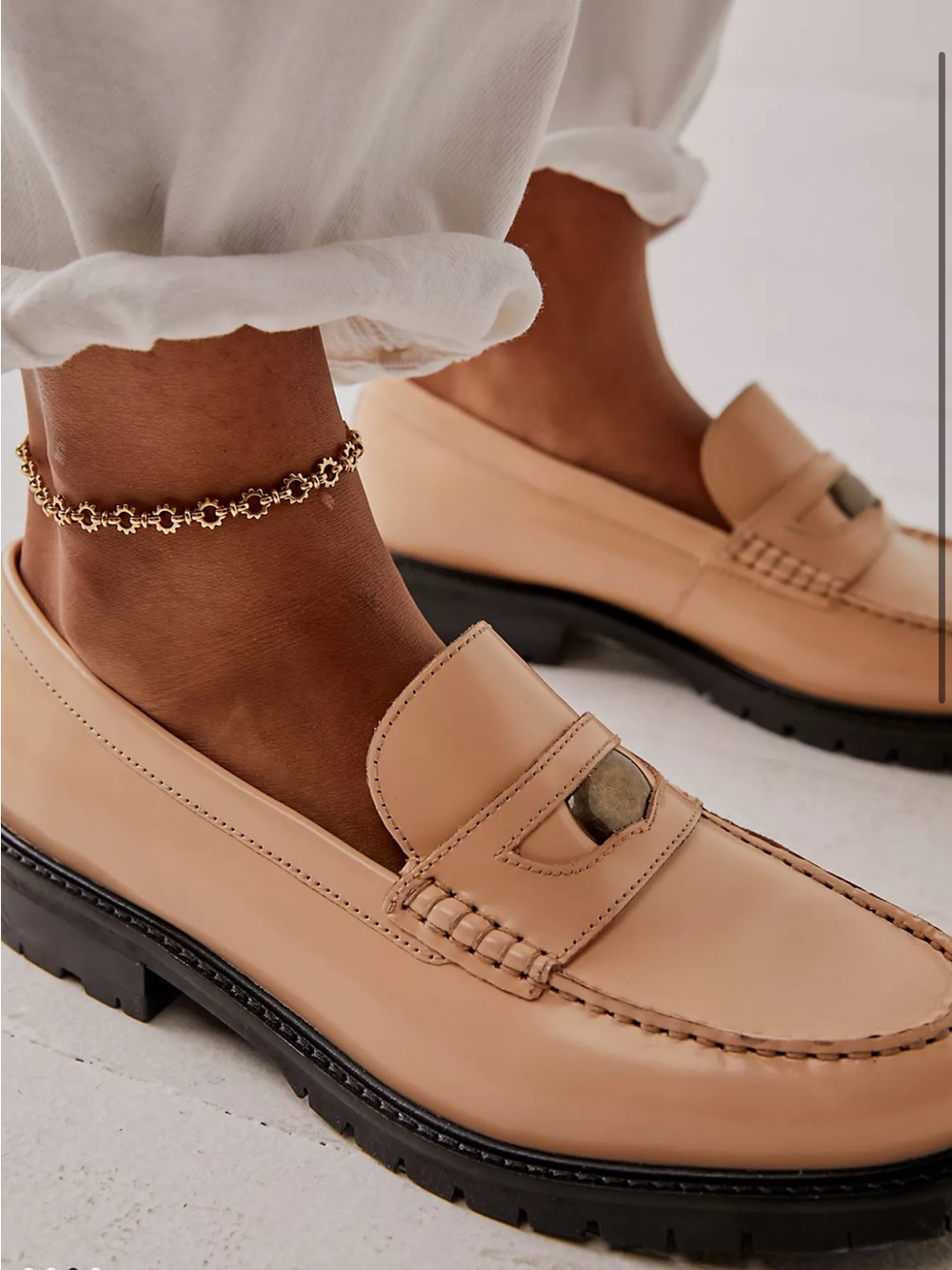 Free People Liv Leather Penny Loafer